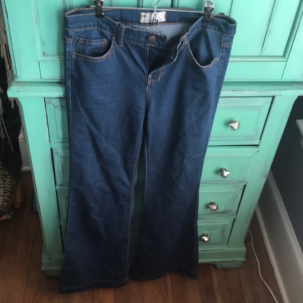 Wide leg Free People jeans